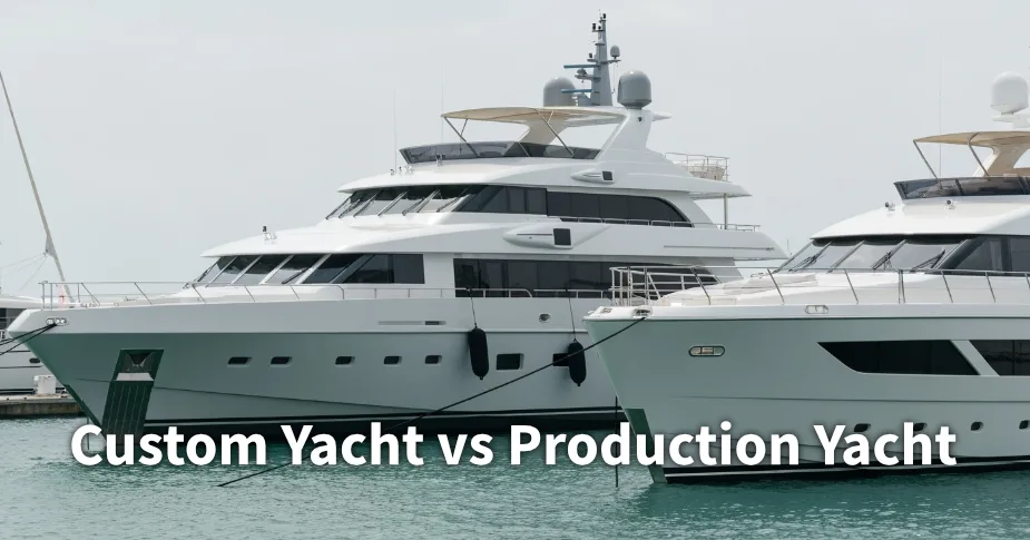 custom yacht vs production yacht