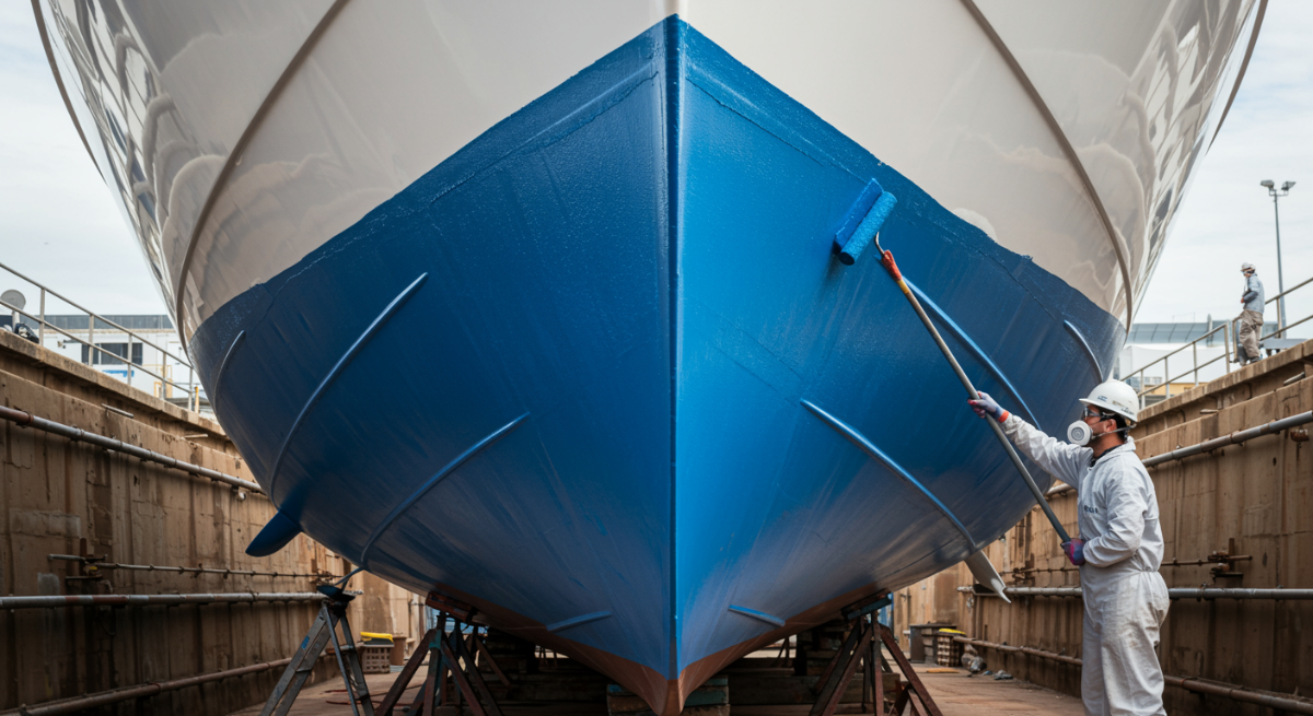 antifouling paint application