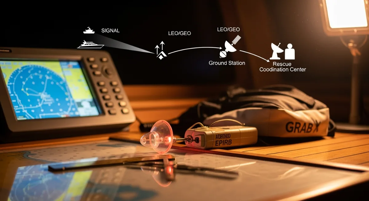 HOW AN EPIRB REACHES RESCUE COSPAS SARSAT FLOW